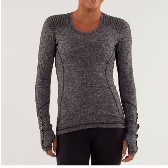 lululemon athletica Tops - Lululemon Star Runner Long Sleeve Black 6
